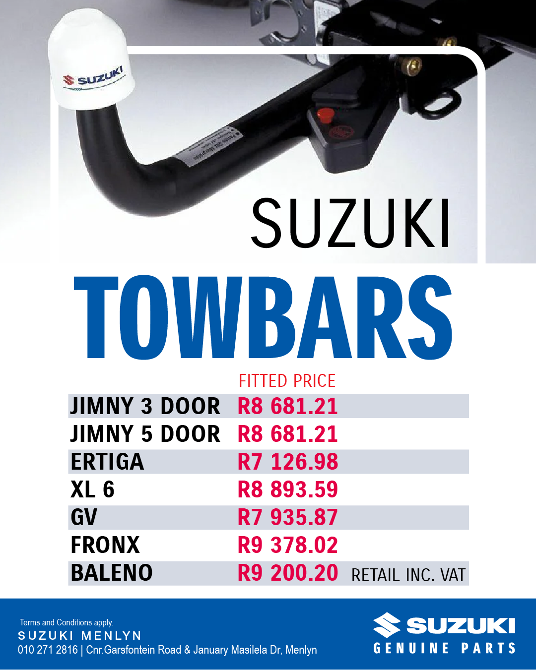 Suzuki Menlyn tOWBARS June26 1080×1350